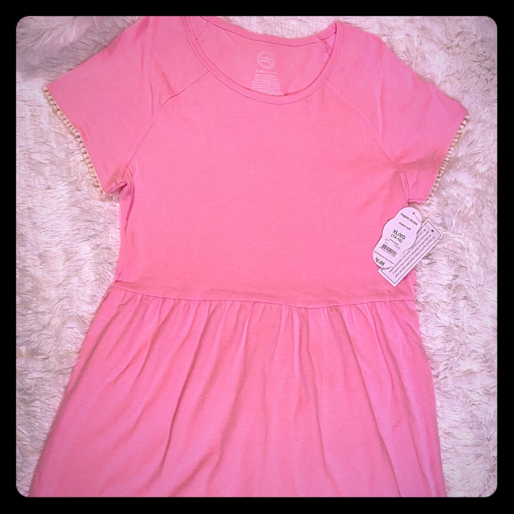 NEW w/Tags Girls Pink Cotton Dress